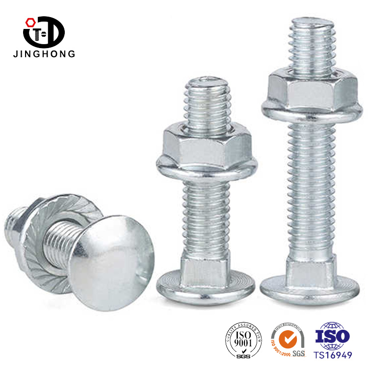 Bu lông và đai ốc màu trắng kẽm màu xanh