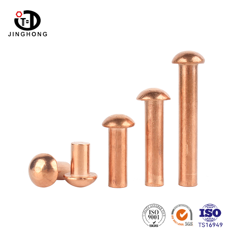 Đinh tán đồng nửa vòng đồng thau