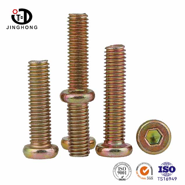 Hex Drive Steel Flat Head Nội thất với ốc vít gỗ