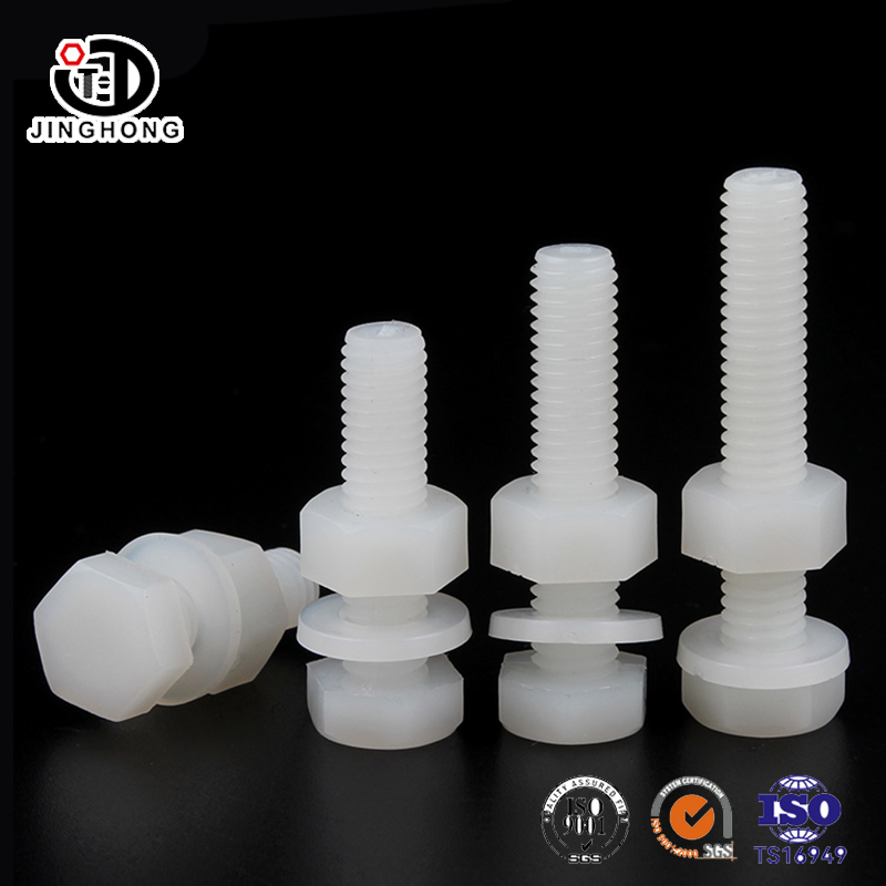 Nylon Hex Head Vít & Nut với bộ máy giặt phẳng