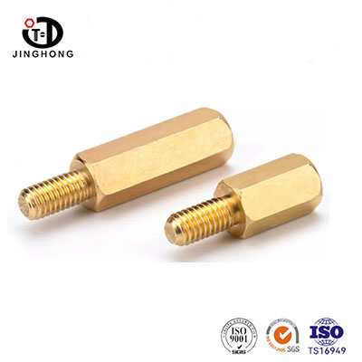 Stud đồng thau hình lục giác một đầu